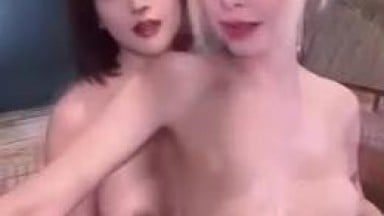 艾希 姚彤彤 Ashisyourlove 雙人4p吹吹泡溫泉 自拍 台灣